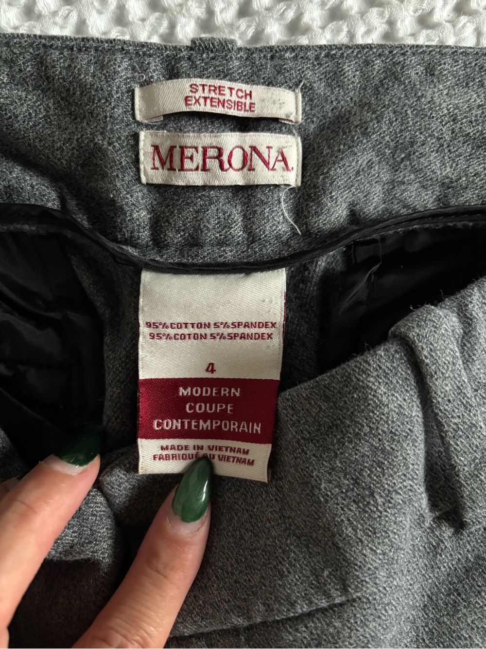 Merona Heather Gray cropped ankle pants